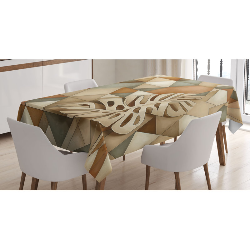 Javeed Rectangle No Pattern Microfiber Tablecloth, 70" Rectangle
