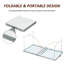 Folding Camping Table With Height Adjustability, Lightweight Portable Table With Carry Handle, Patio Table