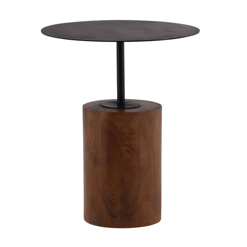 Arlo Mango Wood Side Table, Brown