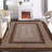 Brown Modern 4 x 6(ft) Rectangular Indoor Soft Non Slip Washable Bordered Geometric Area Rug-876770278-876770282