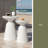 Outdoor Iron Side Tables With Flared Design, Set Of 2-1173561872