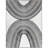Rectangle Bledian Abstract Machine Woven Recycled P.E.T. Area Rug in White/Black-31558433