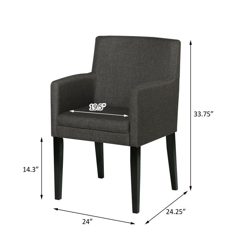 Fauteuil gris Kienna