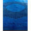 Tapis unique noué à la main Fine Vibrance - bleu, 9 pi 1 po x 12 pi 2 po