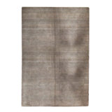 Wool Striped Area Rug in Gray