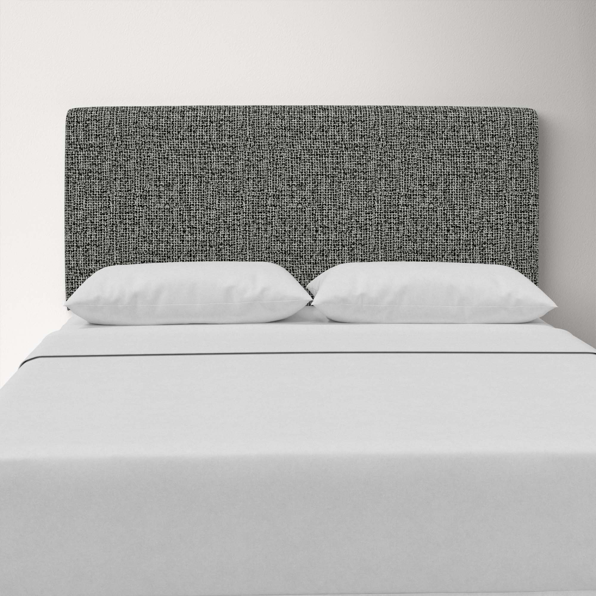 Marquise Upholstered Headboard, Modern Pepper Tweed, California King