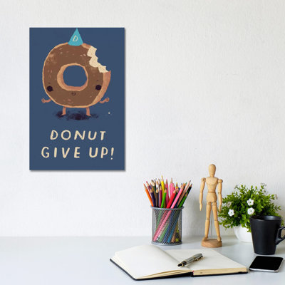 Donut Give Up by Louis Roskosch - No Frame Gallery-Wrapped Canvas Giclée on Canvas