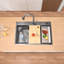 Évier de cuisine à simple cuve encastrable en acier inoxydable avec accessoires 33 po L x 22 po-122286234