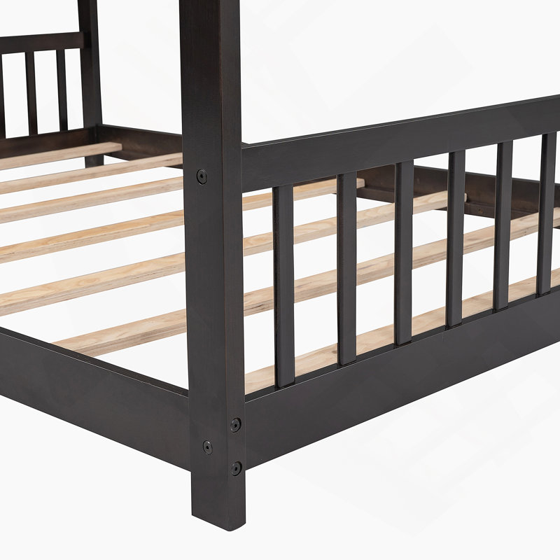 Lit double en bois pleine grandeur, espresso (ANCIEN SKU: WF282522AAP), Lit double, Espresso