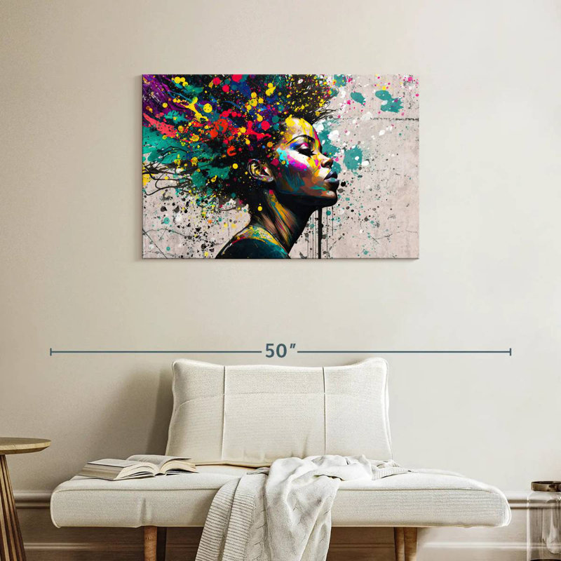Leisha fière beauté africaine, H 24 po x l 36 po