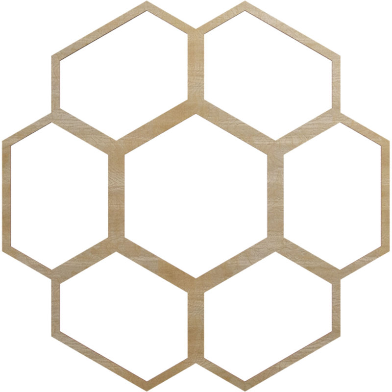 Médaillon de plafond en bois Florin, Hickory, H 40 po x l 40 po x P 0,25 po