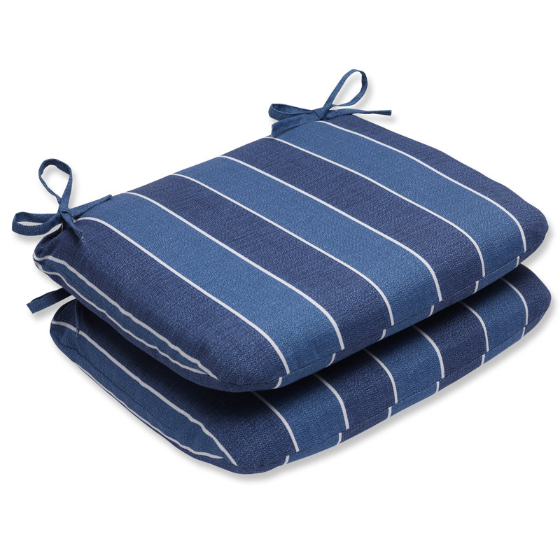 Coussin de chaise de salle à manger d’intérieur/d’extérieur Baggett, Indigo