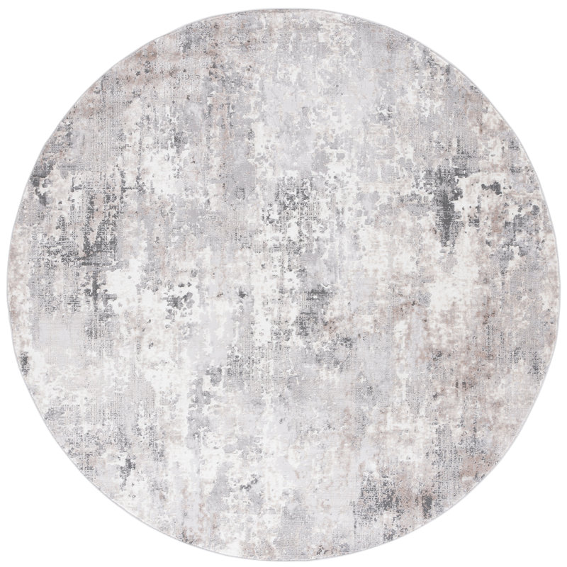Vogue Performance Abstract Rug, Round 6'7"