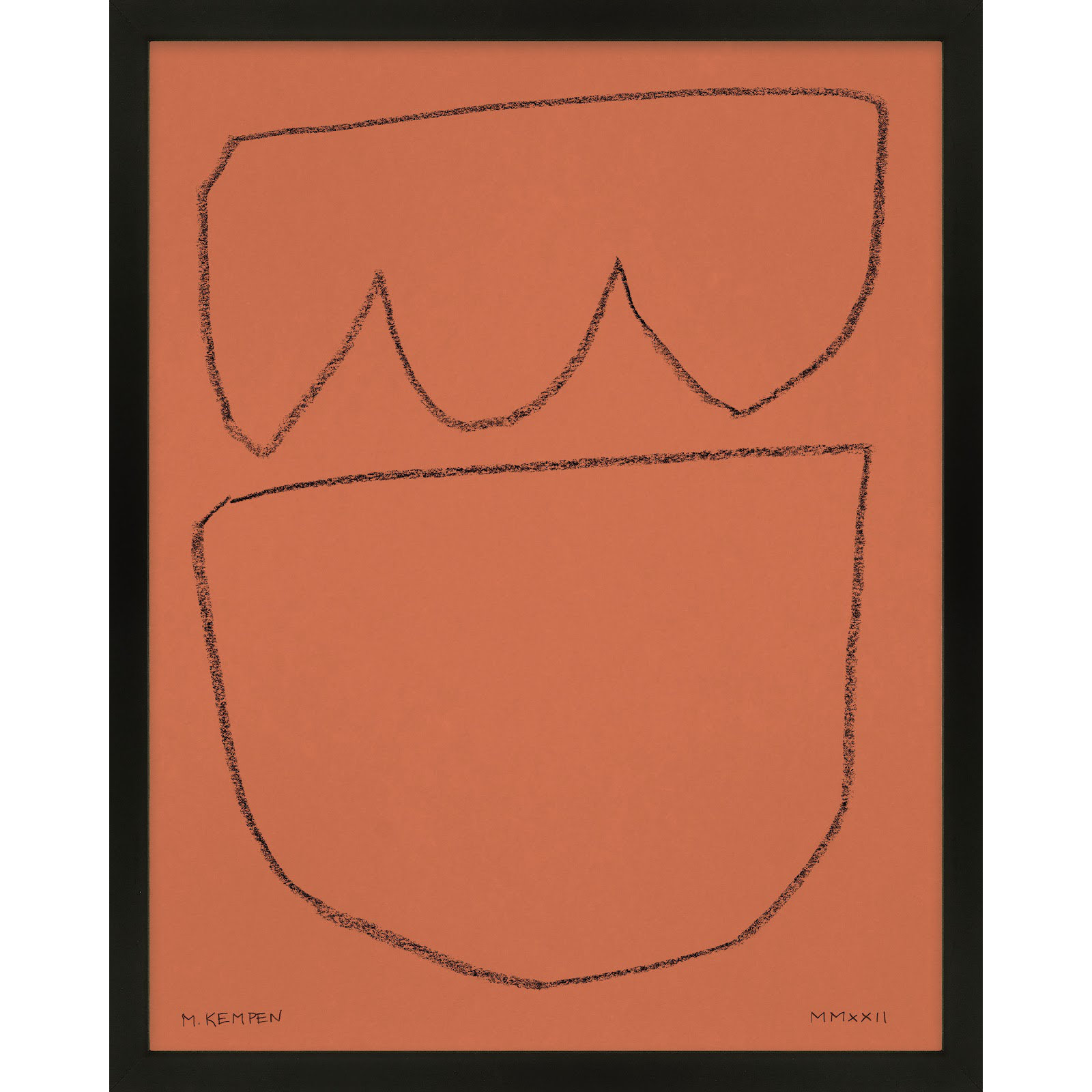 Earth 2 by Michael Kempen, Black Framed, 40" W x 50" H