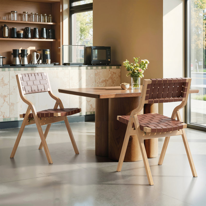 Chaises de salle à manger en bois empilables pour l'intérieur, Noyer