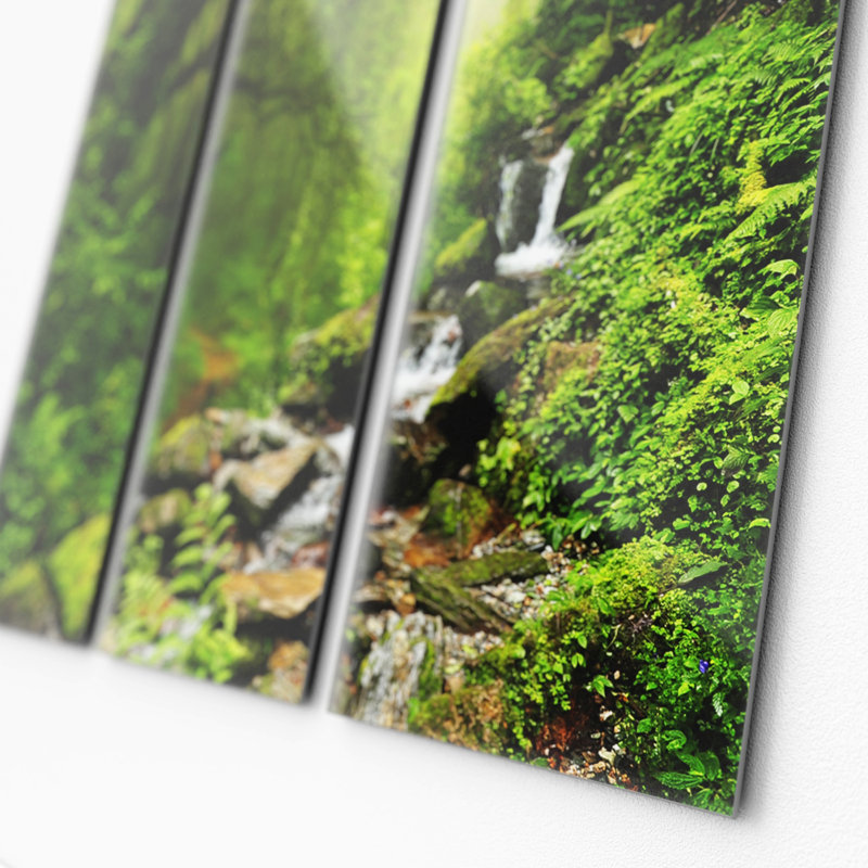 3 Piece No Frame Painting on Glass