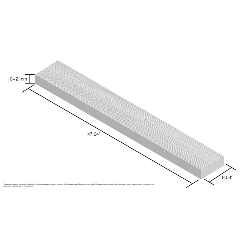 Revêtement de sol stratifié en hickory 8 po x 48 po x 12 mm Natures Vision, Forêt pittoresque