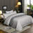 Microfiber Striped Duvet Cover Set with Pillowcases-1395946300-1395946296