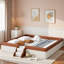 Upholstered Daybed Frame With Fence And Stairs-1483230185