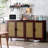 70" Rattan Buffet Cabinet With Storage-1617760624