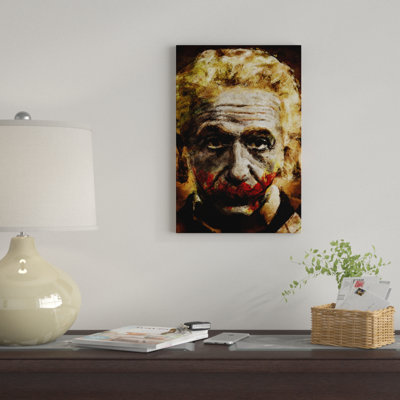 « einstein the joker-tshirt », reproduction d’art sur toile tendue