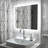 Naliyah Flat LED Wall Mirror-167528125