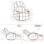 Fauteuil de massage chauffant en similicuir-23965202