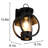6.7" Modern Outdoor Wall Light – Black Metal Frame, Clear Seeded Glass Shade, Waterproof and Rustproof for Porch, Patio or Garage