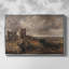 Château de Hadleigh, embouchure de la Tamise, v. 1829 - John Constable, toile tendue avec châssis encadrée-132878580-132878582