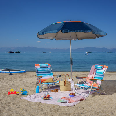 Chaise de plage inclinable / pliante Kuwana