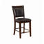 Tabouret de bar/chariot de comptoir de style ferme, 2 pièces, avec repose-pieds et dossier, en bois-1958412770-1958412771-1958412774