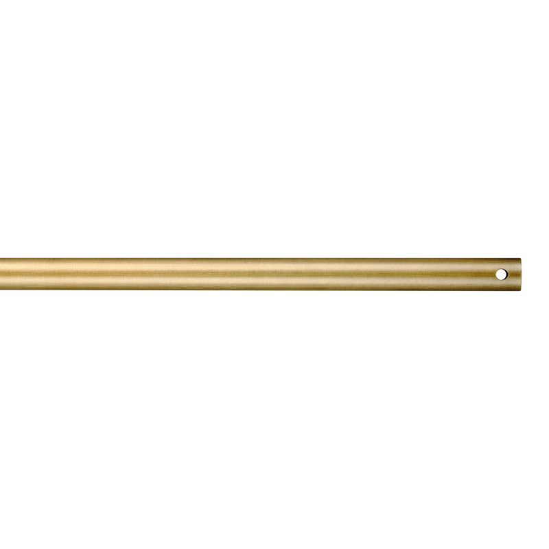 Tige de ventilateur de plafond DUFREN, Laiton antique frotté à la main, H 12 po x l 0,5 po x P 0,5 po