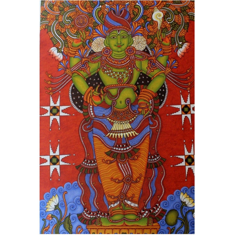 Lord Dhanvantari | Peinture de Sunil Vaka | Pour la décoration murale