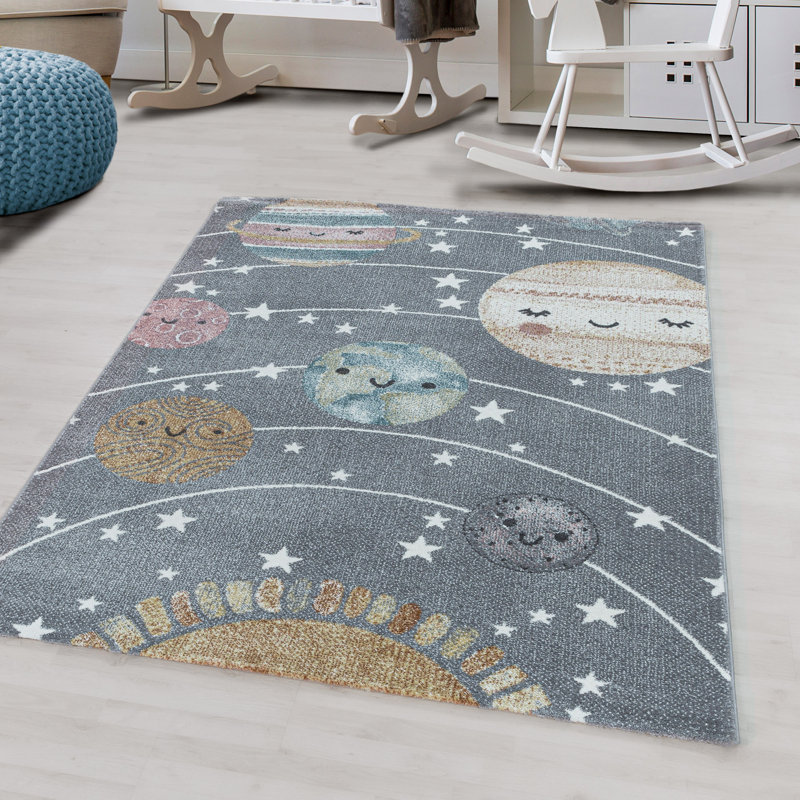 Turnage Abstract Flatweave Area Rug, Rectangle 200 x 290cm