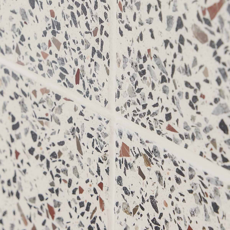 True Terrazzo 16x16 Polished Terrazzo Tile, Medous Beige
