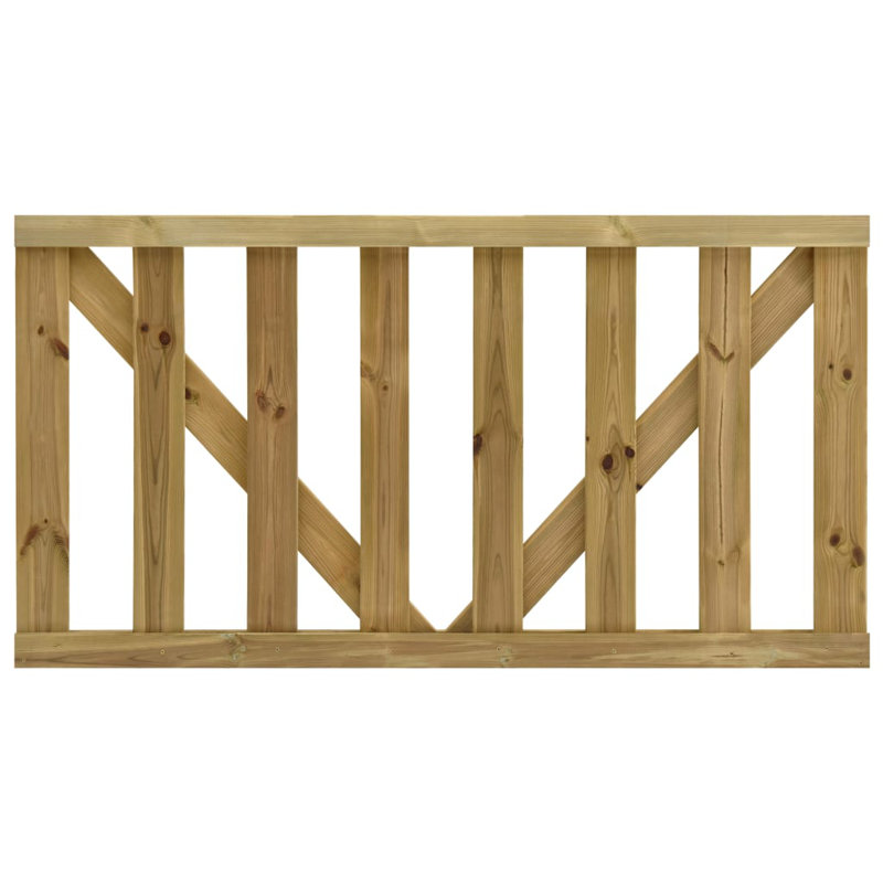 Garig Brown Wood Gate, 80cm H x 150cm W