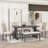 Tunnelhill 6-Piece Dining Set, Spacious Table with 4 Cushioned Chairs and Comfortable Bench-1562061927