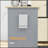 Rolling Kitchen Island Cart, Portable Serving Trolley Table With Drawer, Adjustable Shelf And 2 Towel Racks, Grey