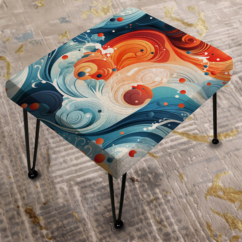 Yin And Yang Symmetry - Oriental Rectangle Ottoman
