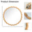 Miroir mural rond 27,5 po