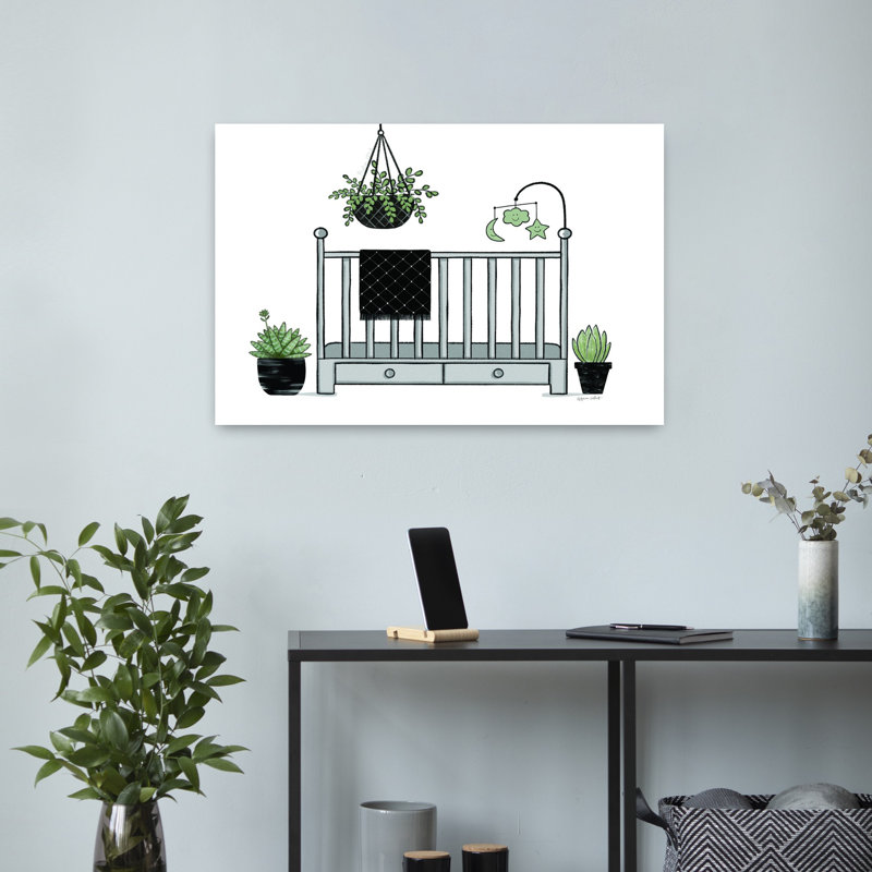 Art pour lit de bébé, H 16 po x l 24 po