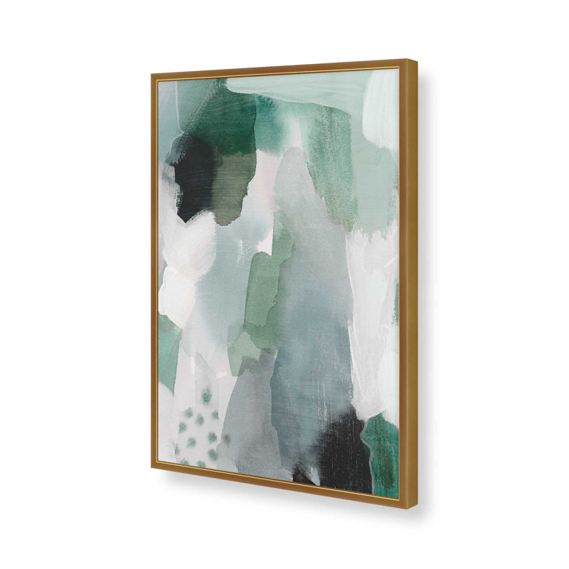 Emerald Mist I Print dans un cadre, Or poli, H 21,25 po x l 17,25 po