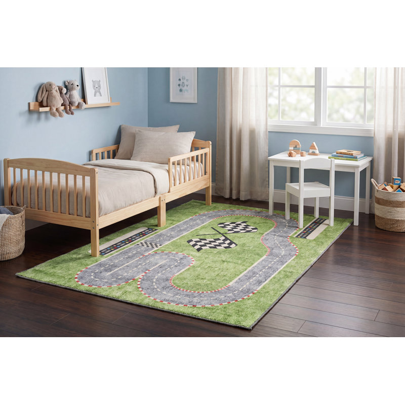 Trym Rectangle Polyester Rug, Rectangle 5' x 7'