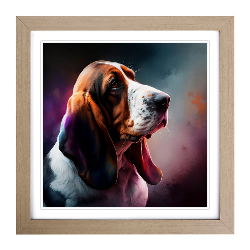 1 Piece Single Picture Frame Wall Art, Walnut