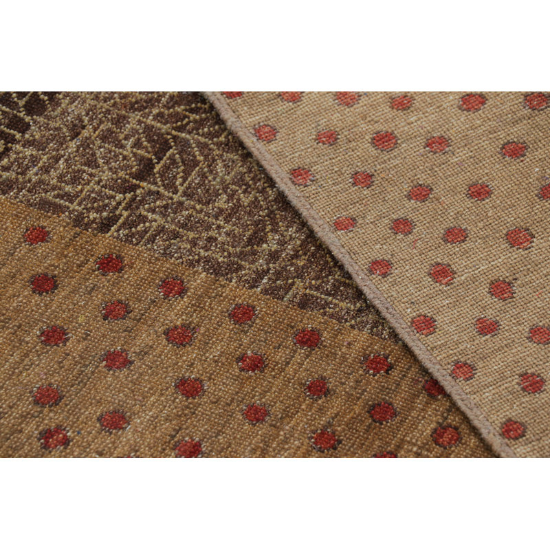 Art Deco Hand Knotted Wool Geometric Area Rug, Rectangle 8' x 10'