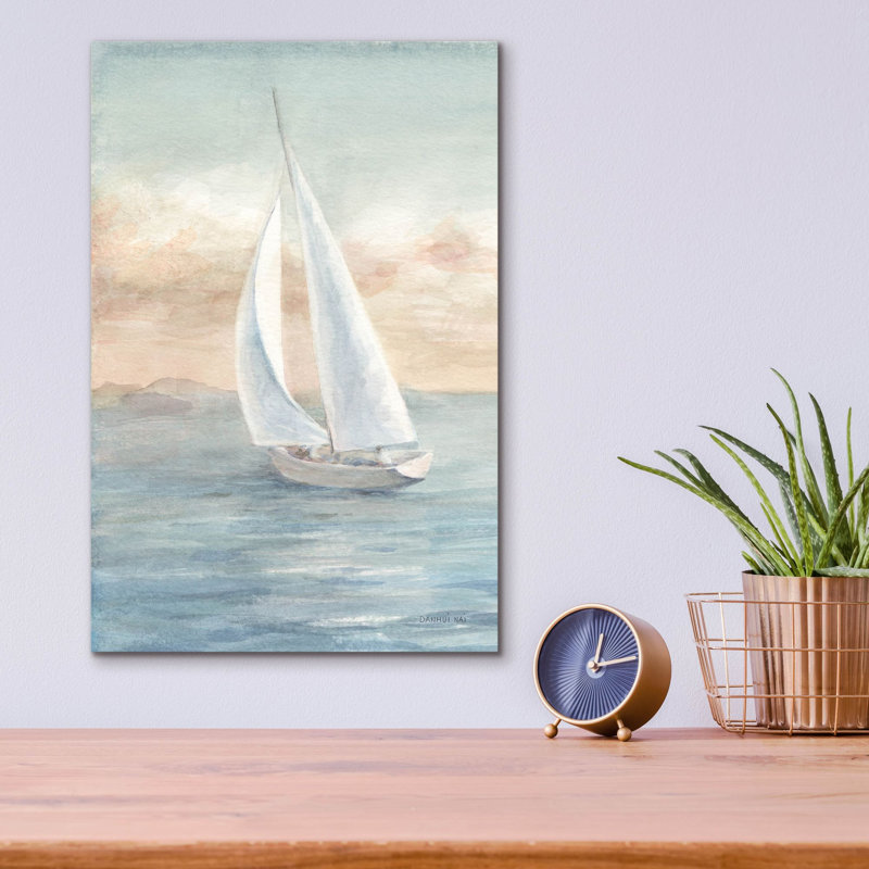 «Full Sail 1 C» par Danhui Nai, art mural en verre acrylique, H 16 po x l 12 po x P 0,13 po