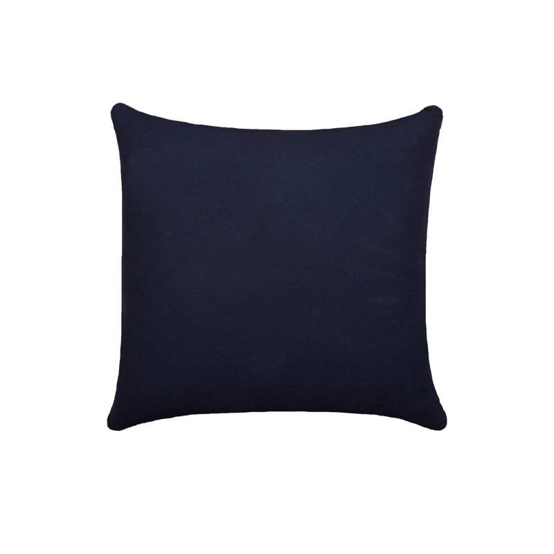 Diamond Tuck Solid Square Throw Pillow, Navy
