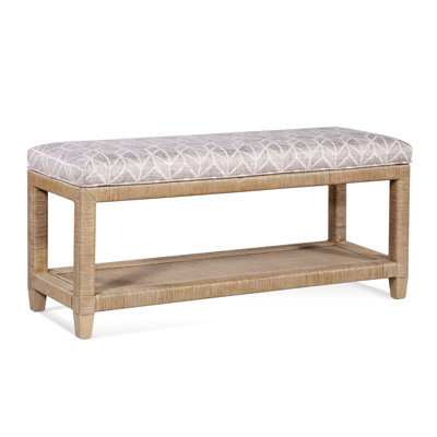 Monterey Wicker Shelves Storage Bench by Birch Lane