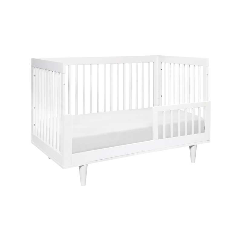 White Wooden Toddler Bed Conversion Rail Kit
