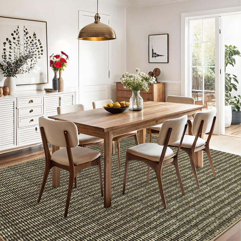 Tapis moderne lavable à la machine avec envers en caoutchouc pour le salon Tapis antidérapant pour la salle à manger Tapis facile à nettoyer pour la chambre à coucher